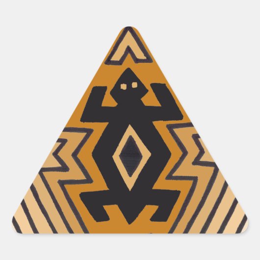 Native American Mimbres Beer Driehoek Sticker (Voorkant)