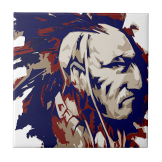 Native American Mohawk Tegeltje