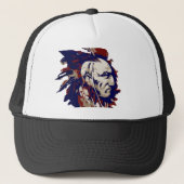 Native American Mohawk Trucker Pet (Voorkant)
