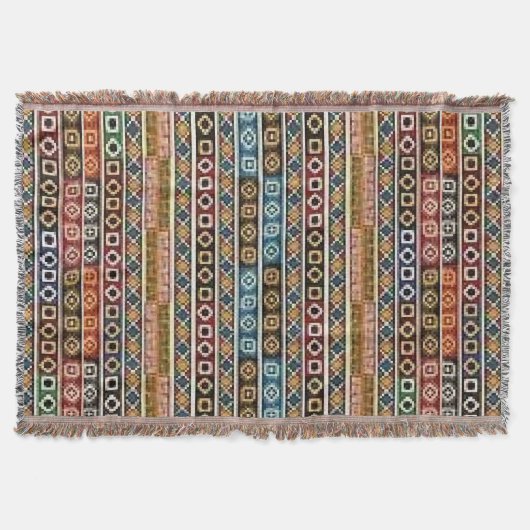 Native American Multi Colored deken (Voorkant)