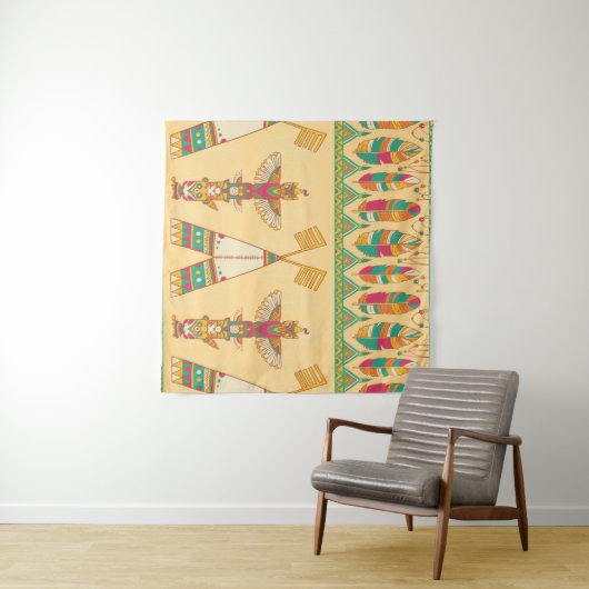 Native american native pat wandkleed (In Situ (horizontaal))