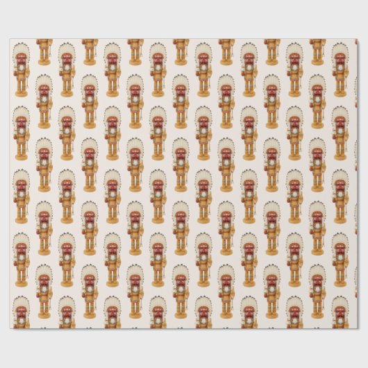Native American Nutcracker Christmas  Cadeaupapier (Vlak)