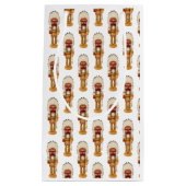 Native American Nutcracker Christmas Gift Bag Klein Cadeauzakje (Voorkant)
