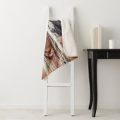 Native American Ojibwe Sherpa Blanket Sherpa Deken (In situ)