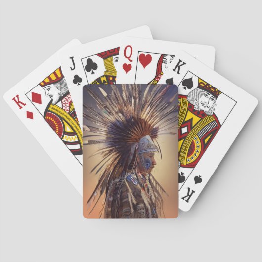 Native American Ojibwe-speelkaarten Pokerkaarten (Achterkant)