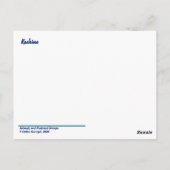 Native American Paint Horse Briefkaart - Kachine (Achterkant)