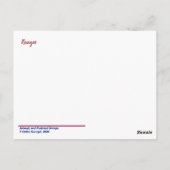 Native American Paint Horse Briefkaart - Kangee (Achterkant)