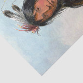 Native American  Painting Bull Beer Tissuepapier (Detail)