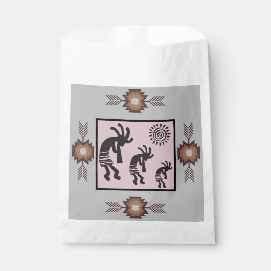 Native American Party Kokopelli Bedankzakje (Voorkant)