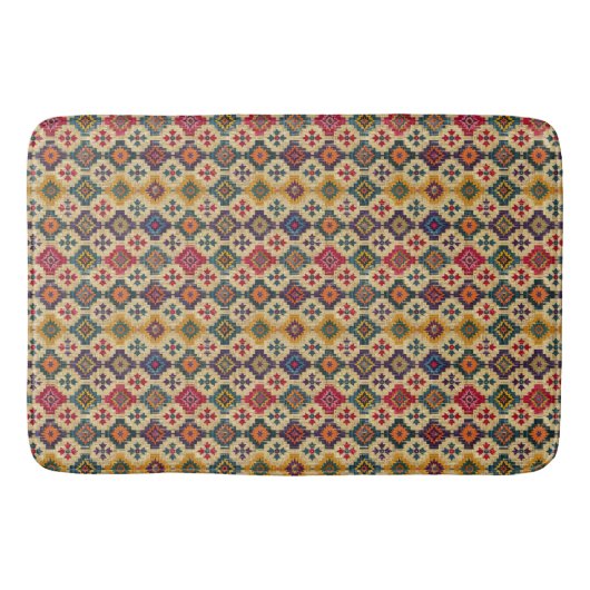 Native American patroon badmat (Voorkant)
