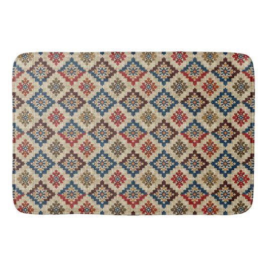 Native American patroon badmat (Voorkant)