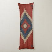Native American Pattern 2 Lichaamskussen (Achterkant (Verticaal))