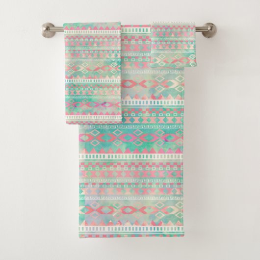 Native American Pattern Bad Handdoek (Insitu)