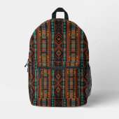 Native American Pattern Boho Cultuur Abstracte Kun Bedrukte Rugzak (Voorkant)
