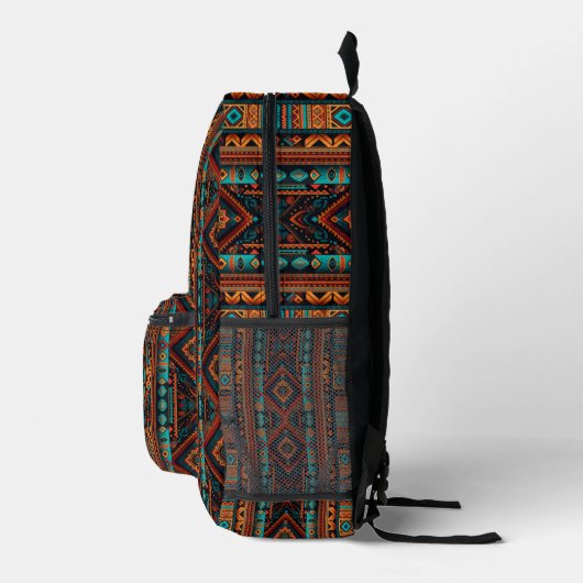 Native American Pattern Boho Cultuur Abstracte Kun Bedrukte Rugzak (Rechts)