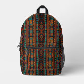 Native American Pattern Boho Cultuur Abstracte Kun Bedrukte Rugzak (Voorkant)