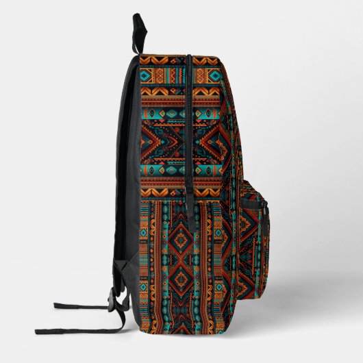 Native American Pattern Boho Cultuur Abstracte Kun Bedrukte Rugzak (Links)