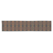 Native American Pattern Boho Cultuur Abstracte Kun Korte Tafelloper (Horizontaal)