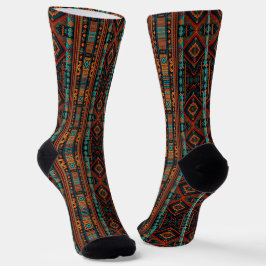 Native American Pattern Boho Cultuur Abstracte Kun Sokken