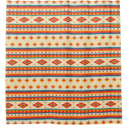 Native American Pattern Douchegordijn (Voorkant)