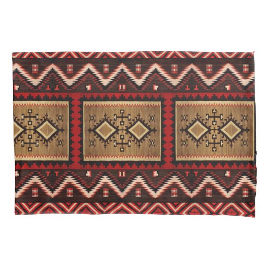 Native American Pattern Kussensloop (Voorkant)