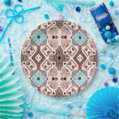 Native American Pattern Papieren Bordje (Feest)