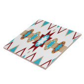 Native American Pattern Tile Tegeltje (Zijkant)