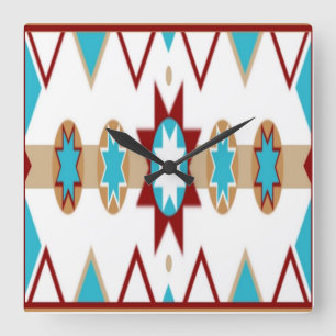 Native American Pattern Wall klok