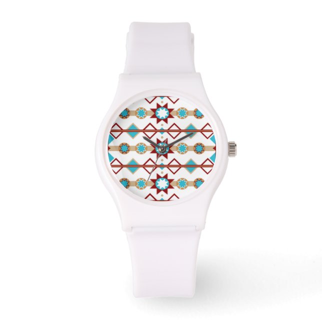 Native American Pattern Watch Horloge (Voorkant)