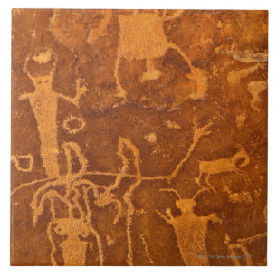Native American petroglyphs, Rochester Panel, Tegeltje