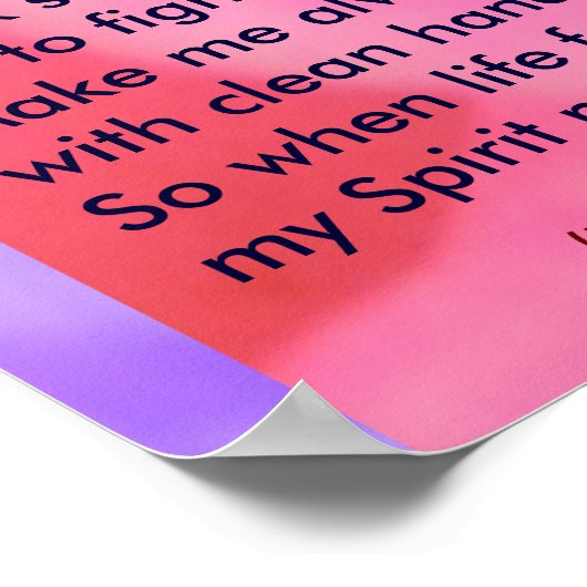 Native American Prayer Poster (Hoek)