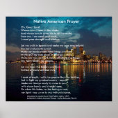Native American Prayer Poster (Voorkant)