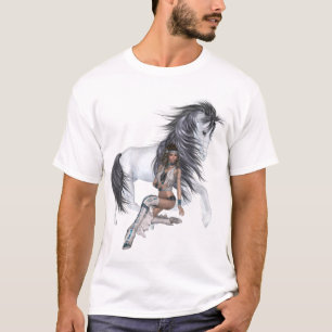 Native American Princess en Stallion Shirt