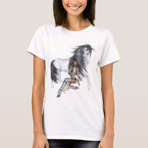 Native American Princess en Stallion Shirt