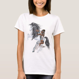 Native American Princess en Stallion Shirt