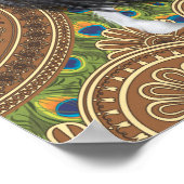 Native American Princess en Wild Stallions Poster (Hoek)