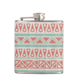 Native American Print Flask Heupfles