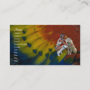 Native American Profile Card Visitekaartje