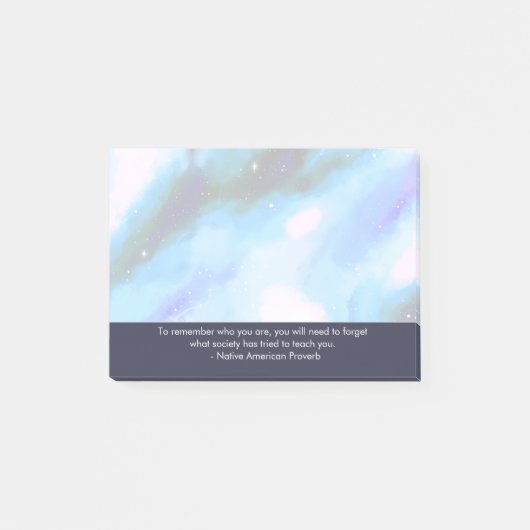 Native American Proverb Inspirerend Wise Gezegde Post-it® Notes (Voorkant)