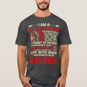 Native American Quote Ik ben een inheemse Amerikaa T-shirt