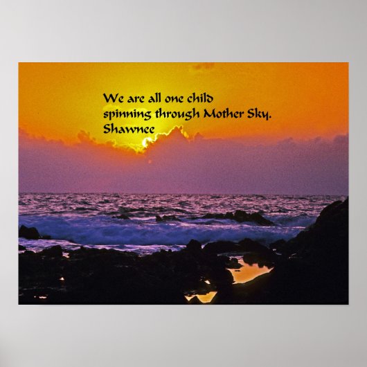 Native American Quotes Poster (Voorkant)