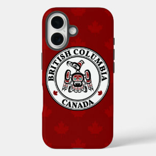 Native American Red Black Art Kaigani Thunderbird iPhone 16 Hoesje