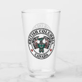 Native American Red Black Haida Art Thunderbird Glas (Achterkant)