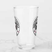 Native American Red Black Haida Art Thunderbird Glas (Rechts)