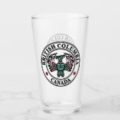 Native American Red Black Haida Art Thunderbird Glas (Voorkant)