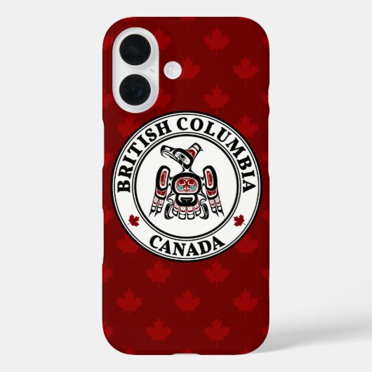 Native American Red Black Kaigani Thunderbird Case-Mate iPhone Case (Achterkant)