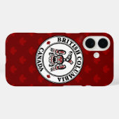 Native American Red Black Kaigani Thunderbird Case-Mate iPhone Case (Achterkant (horizontaal))