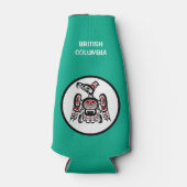 Native American Red Black Kaigani Thunderbird Flesjeskoeler (Voorkant)