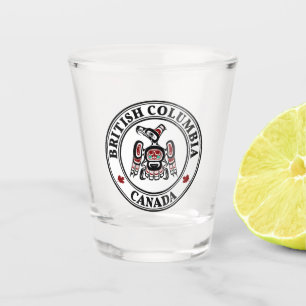 Native American Red Black Kaigani Thunderbird Shot Glas