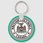 Native American Red Black Kaigani Thunderbird Sleutelhanger (Voorkant)